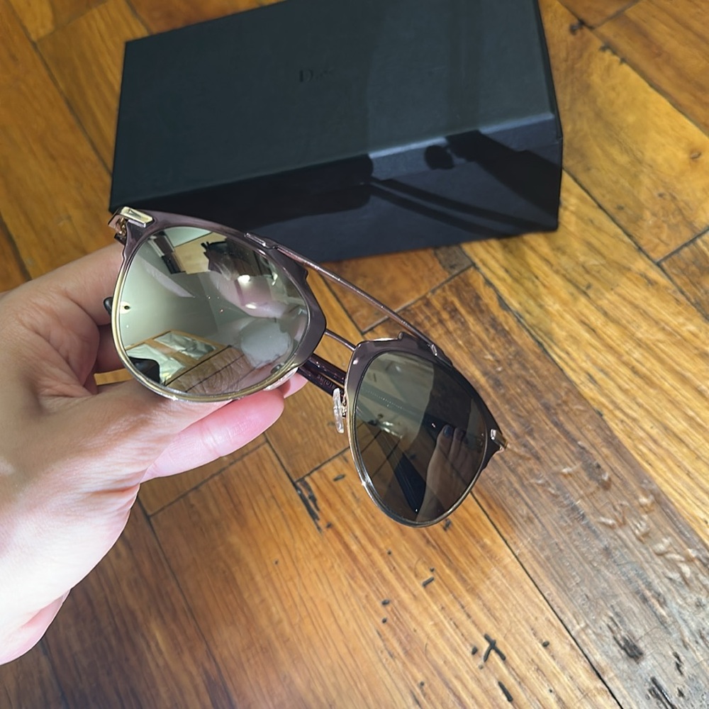 Dior so real pink/gold Sunglasses with Case - Picture 10 of 10